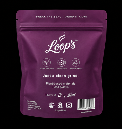 Loops Premium Herb Grinder - Purple Edition