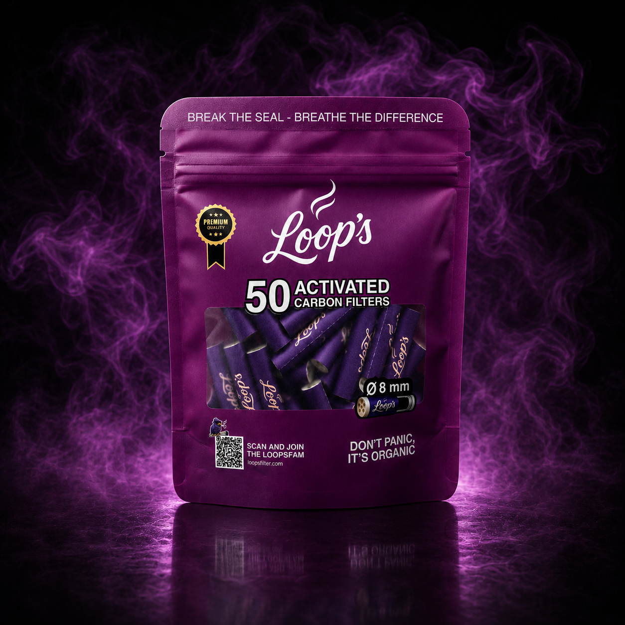 Loops Filter 8mm (50 Pack)